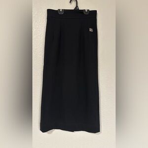 Dolce & Gabbana Black Pencil Skirt